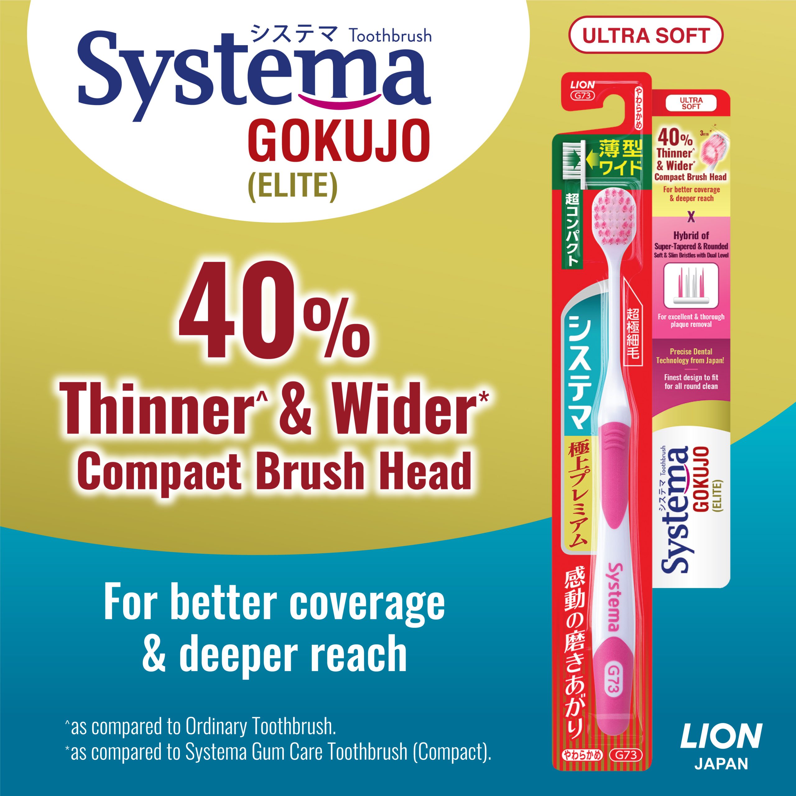 Gokujo Toothbrush | Lion Corporation – Smarter Living Solutions